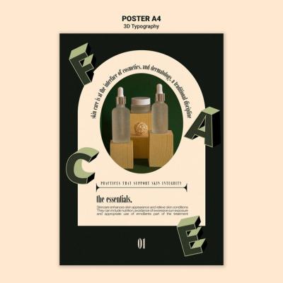 Vertical Poster Display for Essential Oil Bottles – Free Download