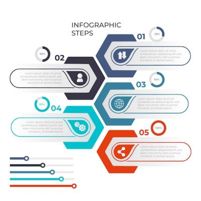 Infographic Steps Pack – Free Stock Photo for Download