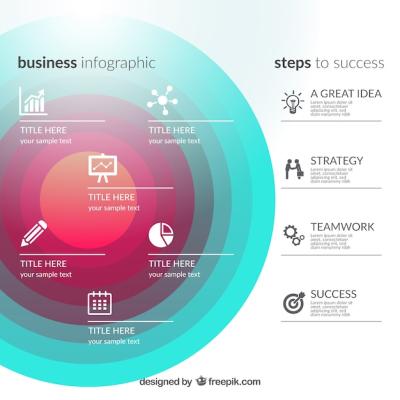 Colorful Circles Business Infographic – Free Download