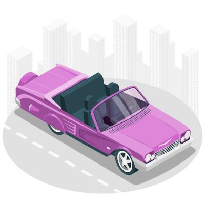 Lowrider Car Concept Illustration – Free Download