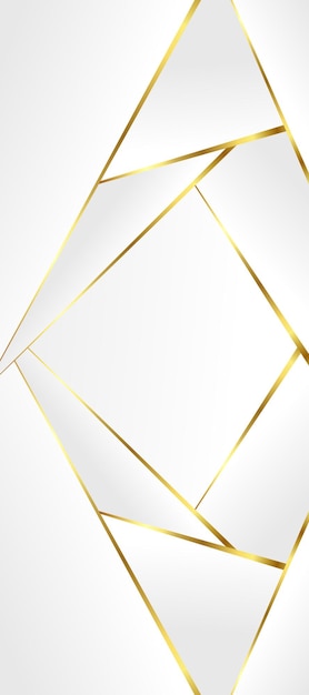 Geometric Golden Lines on White Background – Free Download