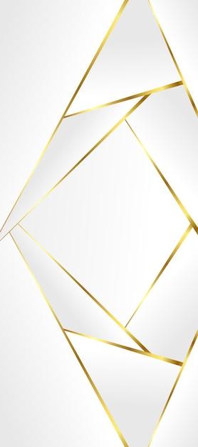 Geometric Golden Lines on White Background – Free Download