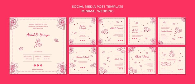 Wedding Social Media Post Template – Free Download