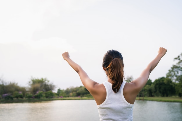 Healthy Young Asian Runner Woman Stretching Before Exercise and Yoga – Free Stock Photo, Download for Free