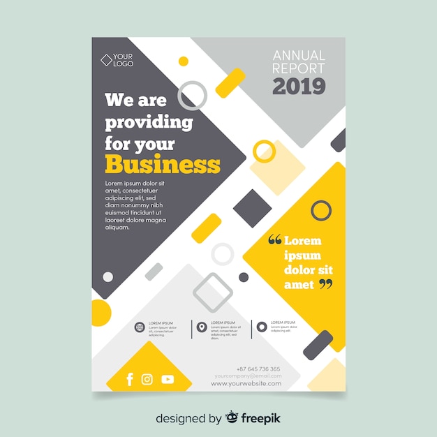 Abstract Business Flyer Template – Free Download