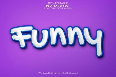 Creative Funny Text Effect PSD Template – Free Download