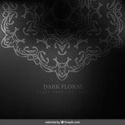 Dark Floral Background – Free Download Stock Photo