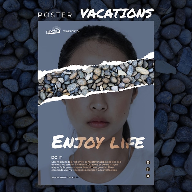 Vacation Concept Poster Template – Free Download