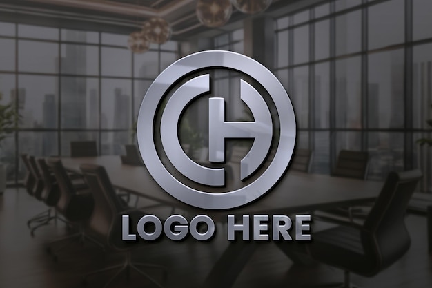 Glossy Logo Mockup – Free Download