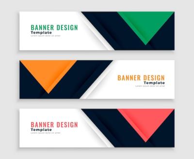 Minimal Style Web Business Banners Template – Free to Download