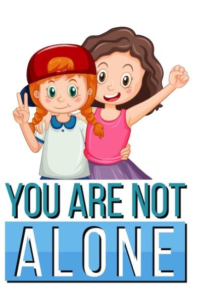 Poster Design Featuring “You Are Not Alone” – Free Download