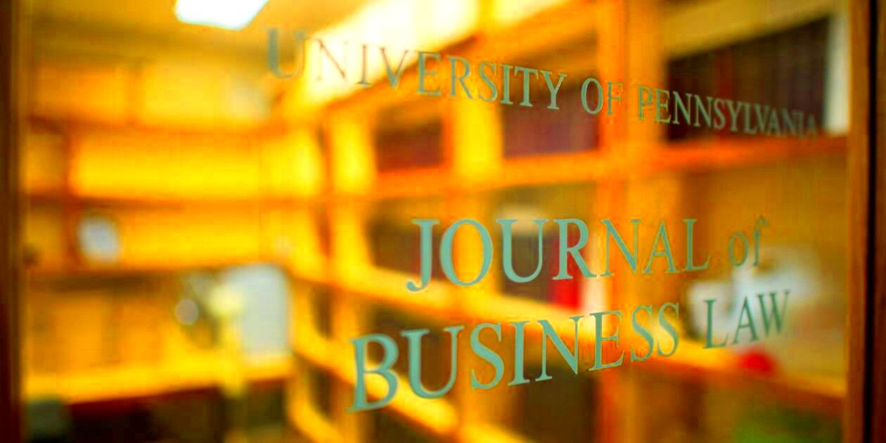 Journal of Business Law Penn Carey Law