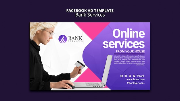 Gradient Bank Service Facebook Template – Free Download