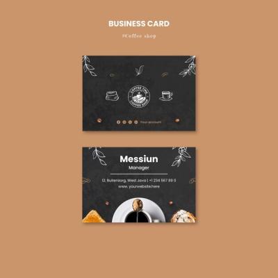 Coffee Shop Business Card Template – Free Download