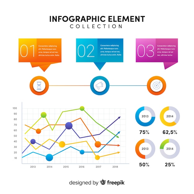 Flat Infographic Elements Collection – Free to Download