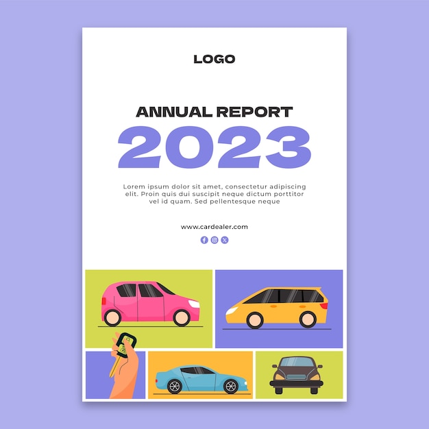 Hand Drawn Car Dealer Annual Report – Free Stock Photo, Download for Free