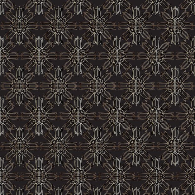 Golden Gradient Art Deco Pattern – Free Download