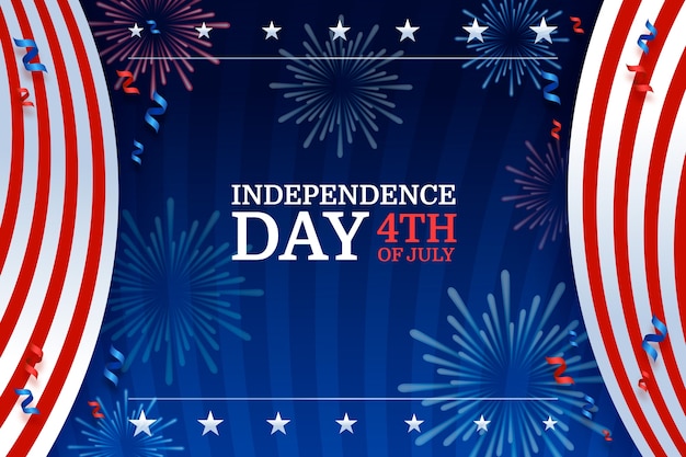 Realistic Background for American 4th of July Celebration – Free Download, Free Stock Photo