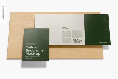 Trifold Brochures Mockup for Creative Projects – Free Download