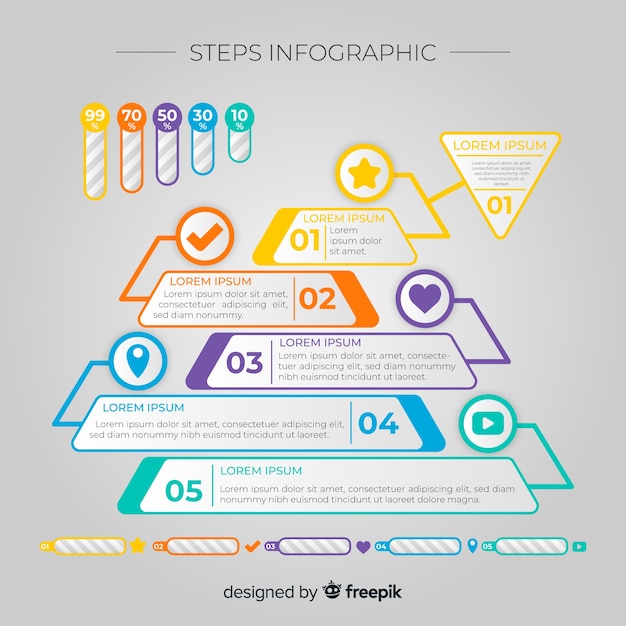 Professional Infographic Steps for Your Projects – Free Download