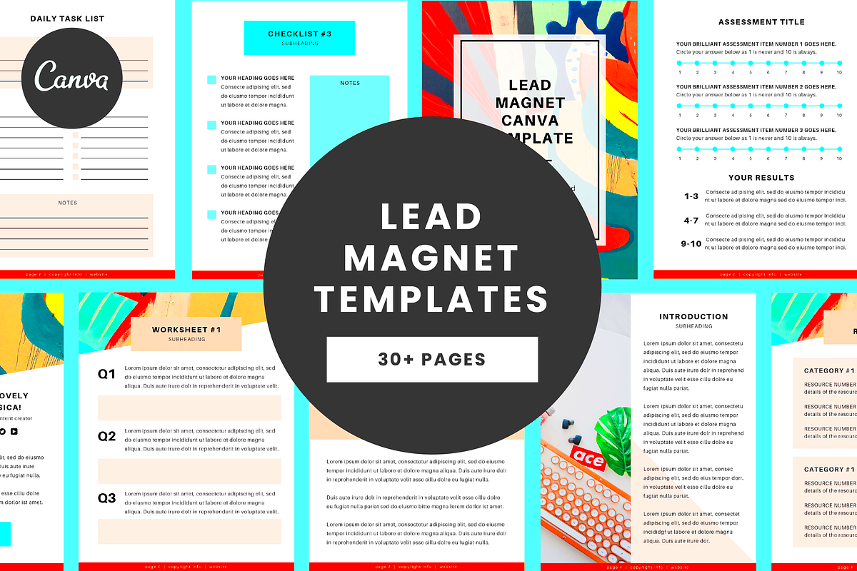 Lead Magnet Canva Template Creative Brochure Templates Creative Market