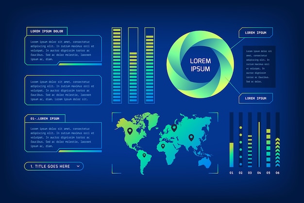 Futuristic Technology Infographic – Free Download