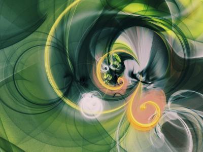 Green Abstract Fractal Background 3D Rendering Illustration – Free Download