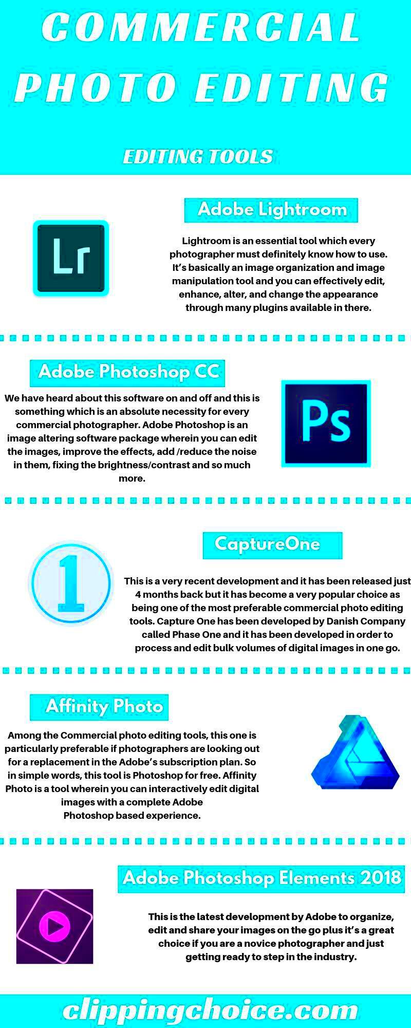 This is a photo editing tools infographic Some tools can be used to 