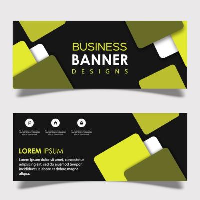 Creative Vector Square Banner Design – Free Download