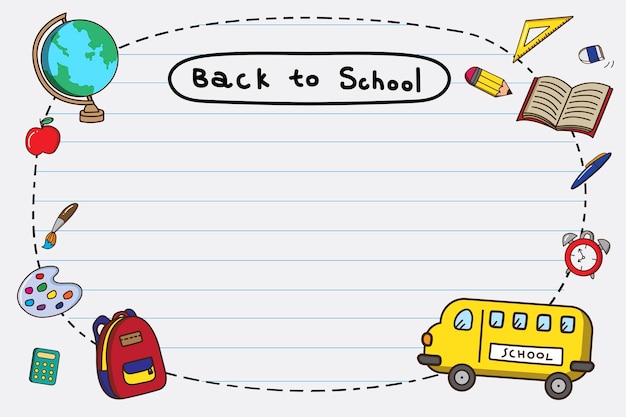 Blank Back to School Frame – Free Download