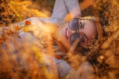 Young Blond Woman in Sunglasses Enjoying Golden Grass – Free Stock Photo, Download for Free