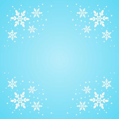 Snowflake Border Vector Template – Free Download