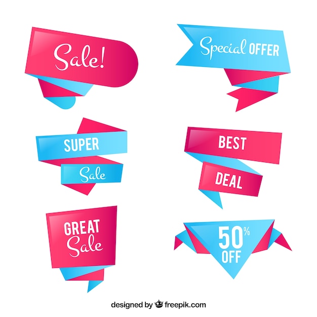 Modern Sales Ribbons Collection – Free Download