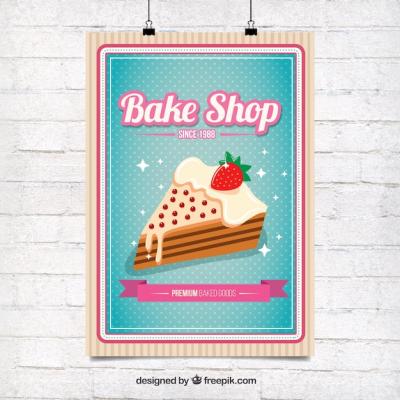 Delicious Cake Poster – Free to Download