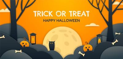 Halloween Horizontal Banner Template – Free Download