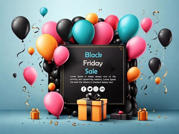 Black Friday Sale Social Media Banner Template – Free to Download