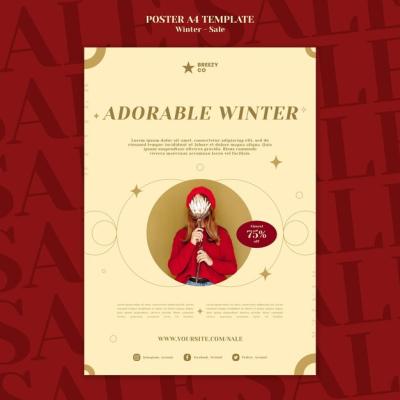 Winter Design Poster Template – Free Download