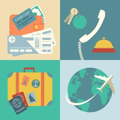 Vacation Travel Icons Set – Download Free Stock Photos