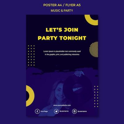 Music & Party Concept Template – Free Stock Photo for Download