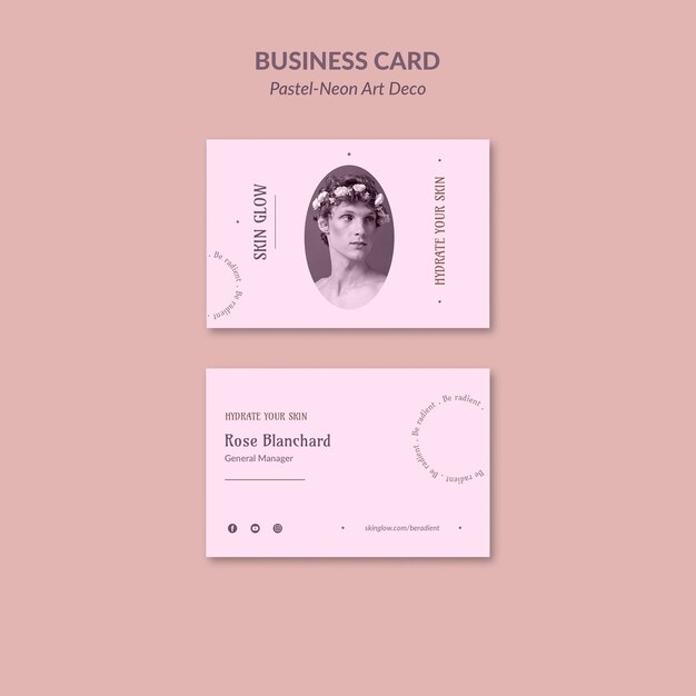 Pastel Neo Art Design Template for Business Cards – Free Download