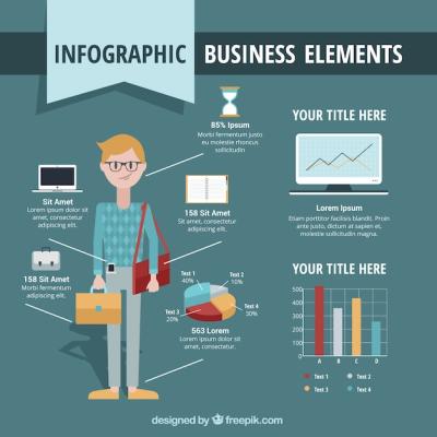 Infographics Featuring Businessman – Free Stock Photo, Download for Free