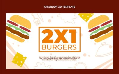 Flat Food Facebook Ad – Free Download