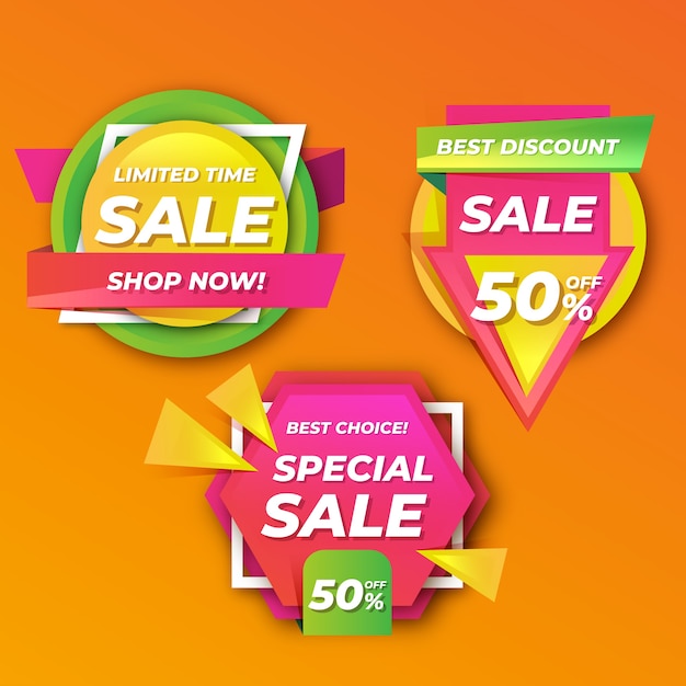 Colorful Sales Banners Collection – Free Stock Photos for Download