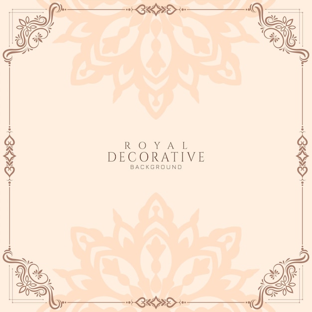 Luxurious Abstract Decorative Frame Background – Free Download