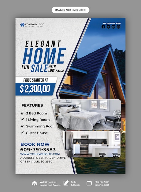 Real Estate House Property Flyer Poster Template – Free Download