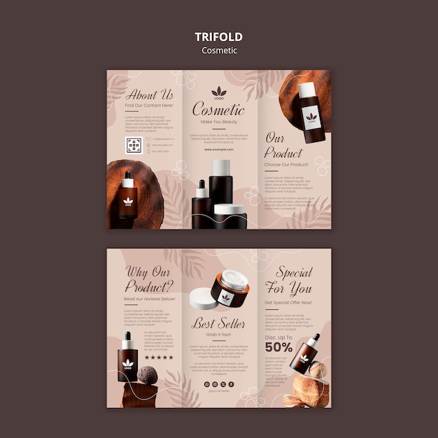 Cosmetic Template Design for Stunning Visuals – Free Download