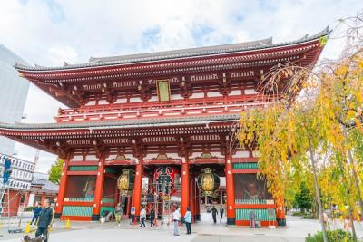 Beautiful Architecture at Sensoji Temple in Asakusa, Japan – Free Download