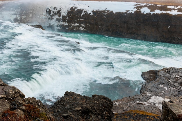 Impressive Gullfoss Cascade River Flow – Free Download