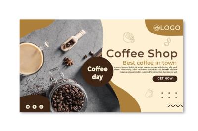 Coffee Shop Banner Template for Creative Marketing – Free Download