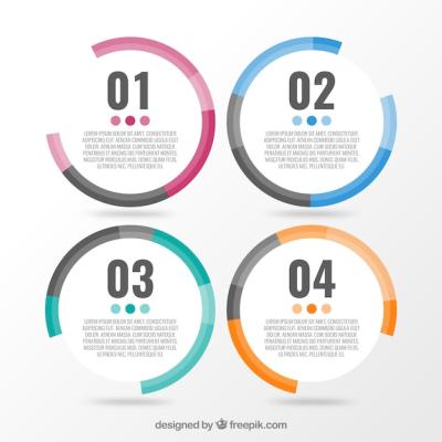 Modern Circles Options Vector Template – Free Download